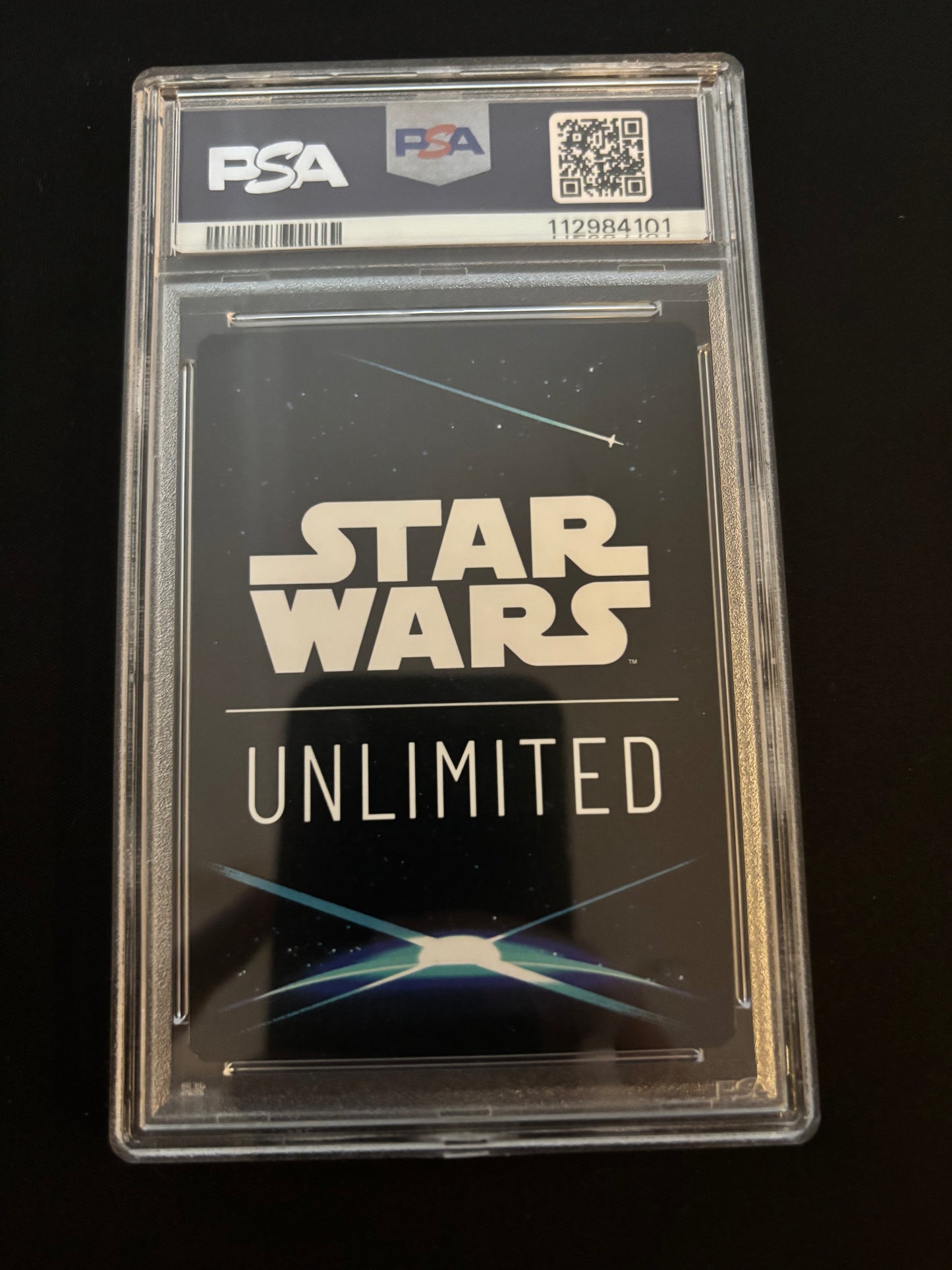 2025 Star Wars Unlimited JTL Millennium Falcon Prestige Foil PSA 9