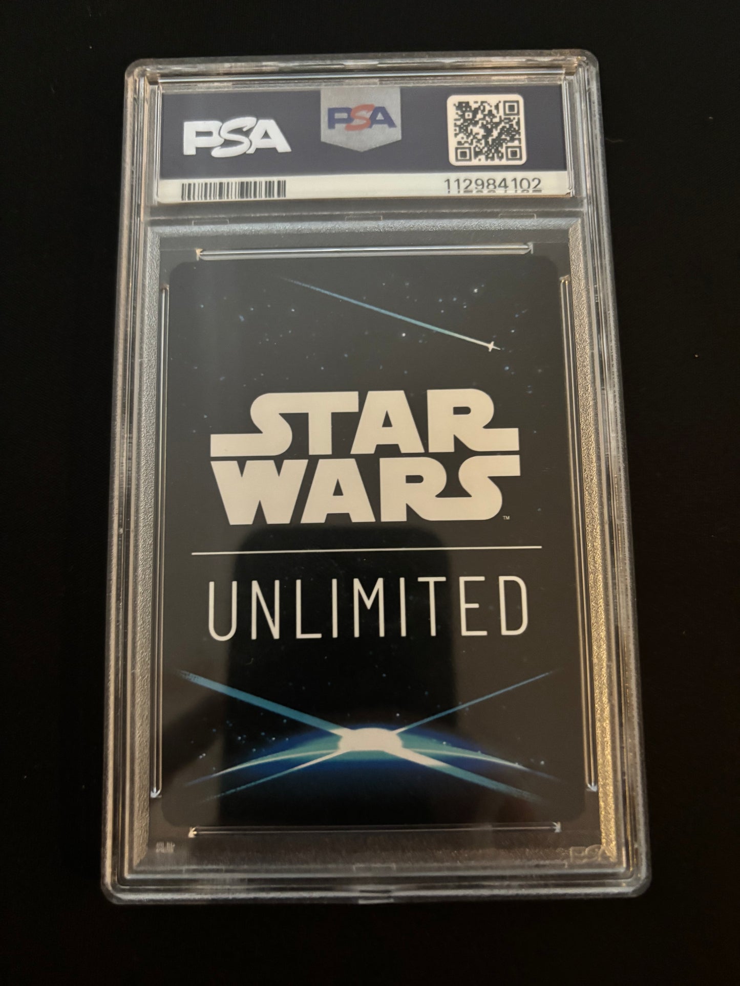 2025 Star Wars Unlimited JTL Millennium Falcon Hyperspace Foil PSA 9
