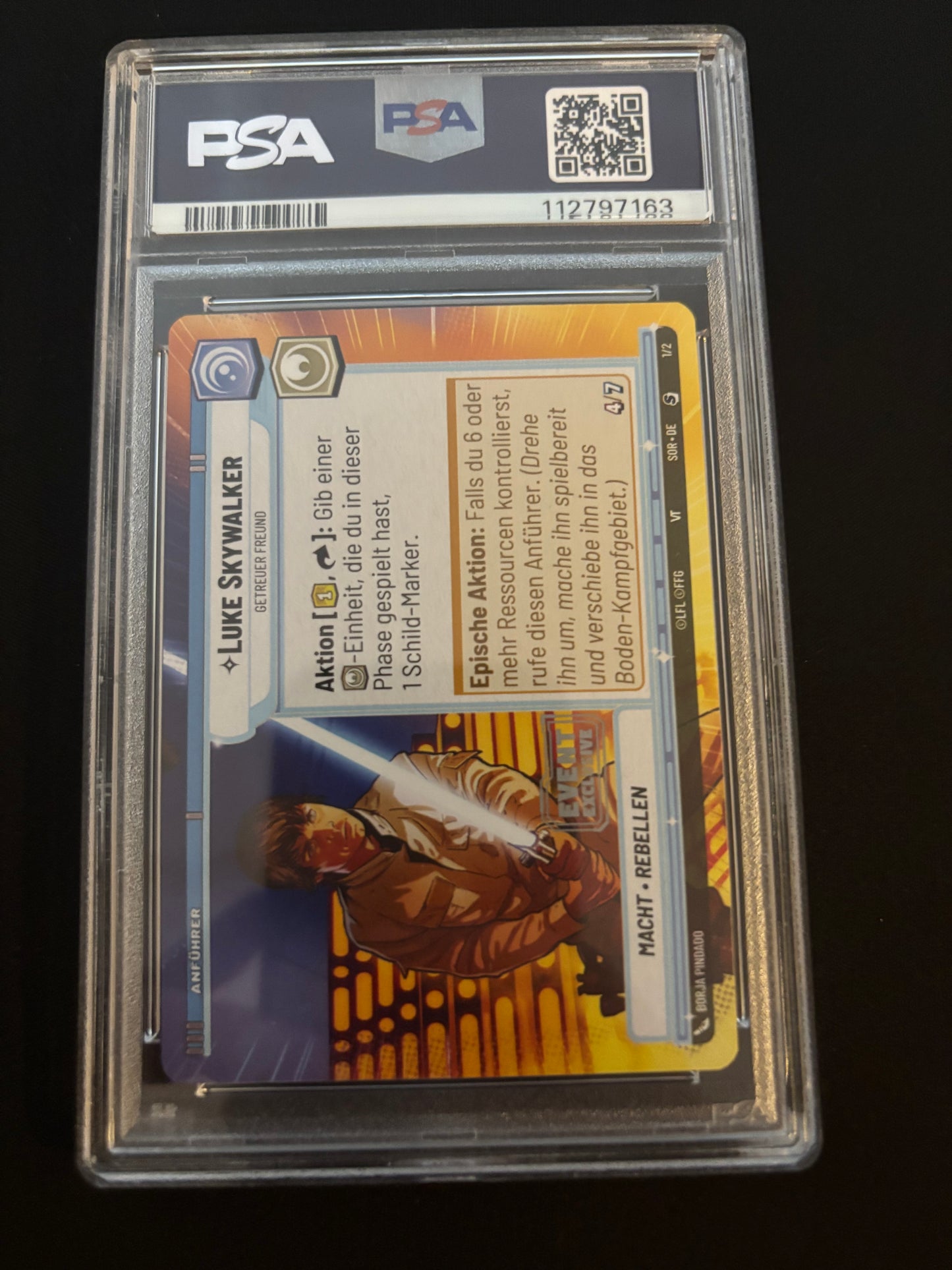 2023 Star Wars Unlimited SOR Luke Sky Walker Event Promo DE PSA 10