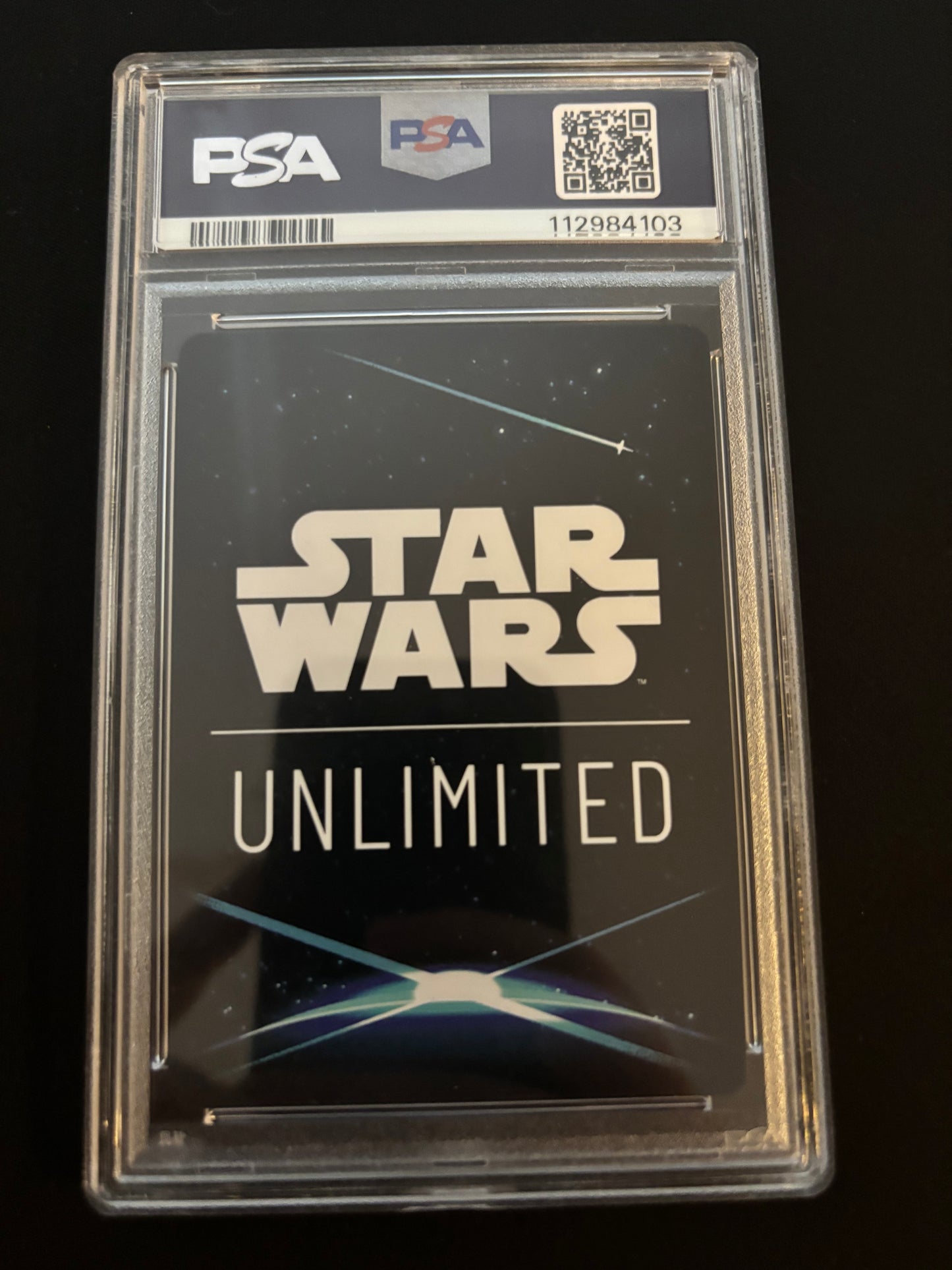 2025 Star Wars Unlimited JTL Darth Vader Foil PSA 10