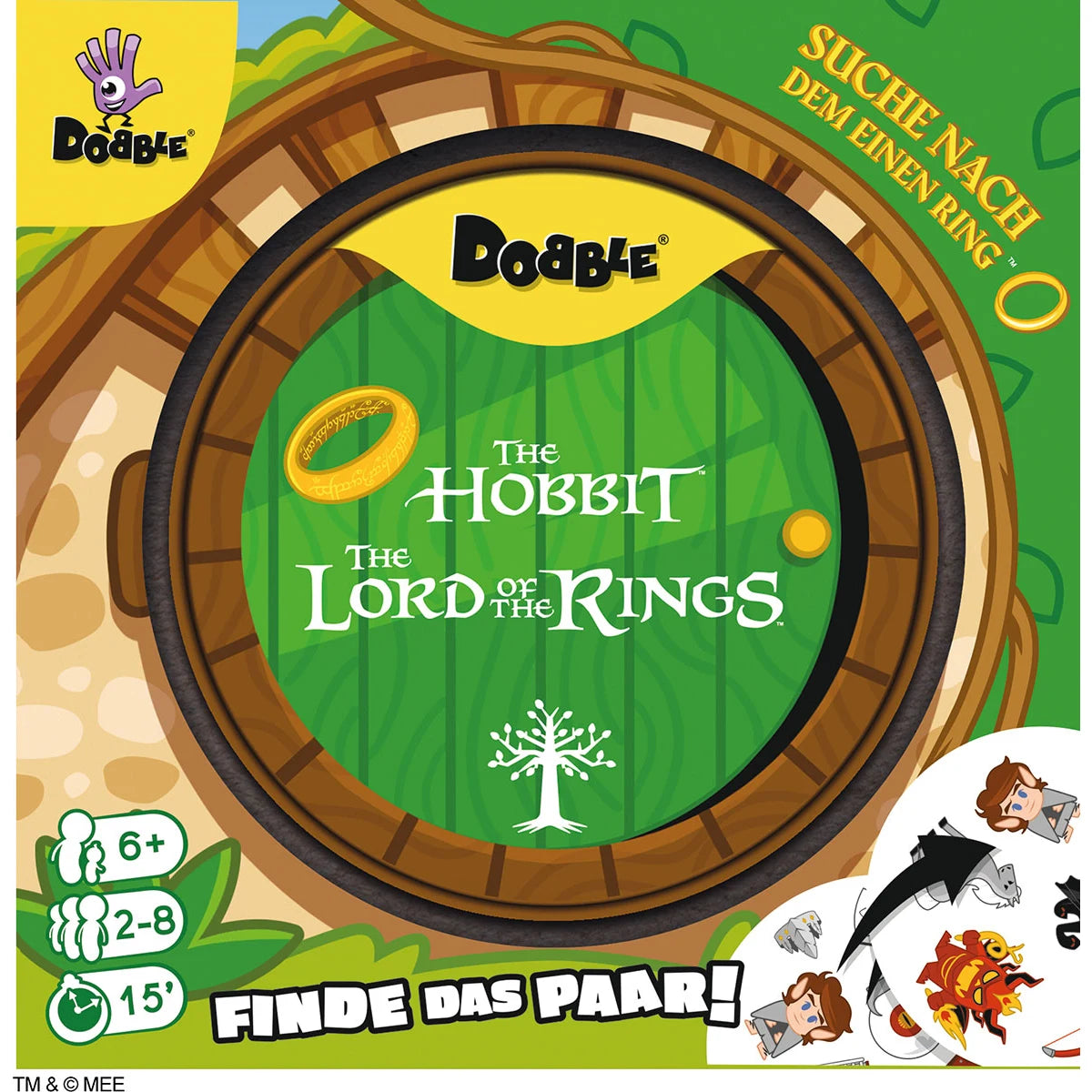 Der Herr der Ringe Die Gefährten – Das Stichspiel + Dobble Der Herr der Ringe