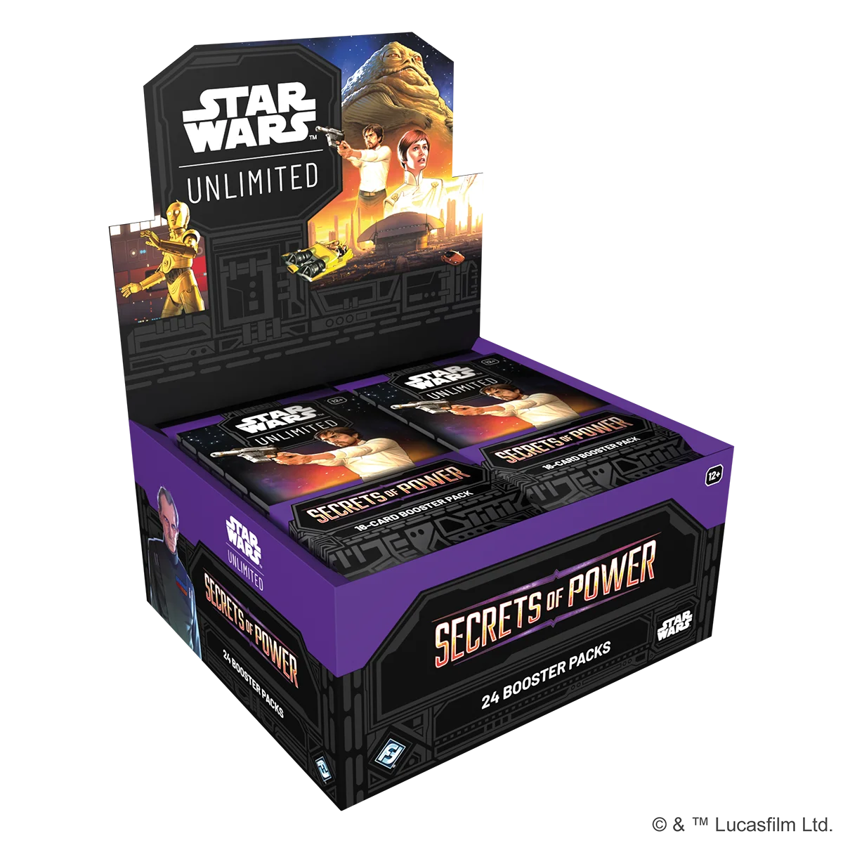 Star Wars Unlimited – Secrets of Power Booster-Display - Englisch