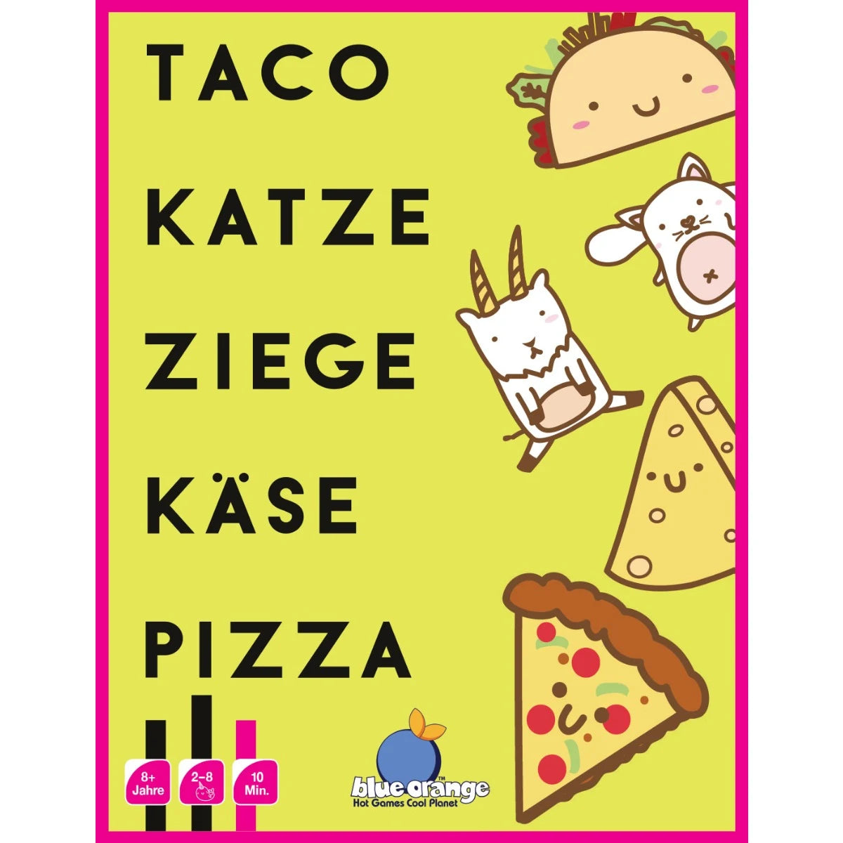 Taco Katze Ziege Käse Pizza