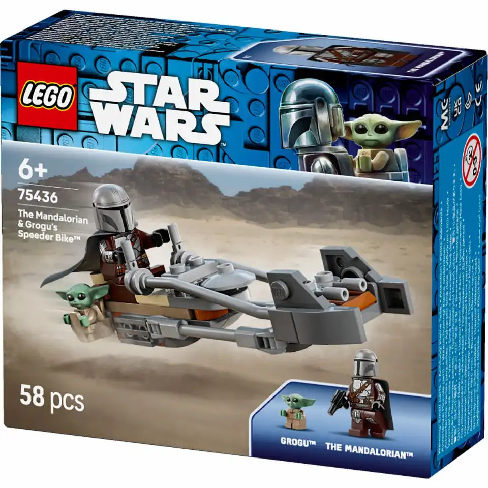 Lego Star Wars 75436 Der Mandalorianer und Grogu auf ihrem Speeder Bike