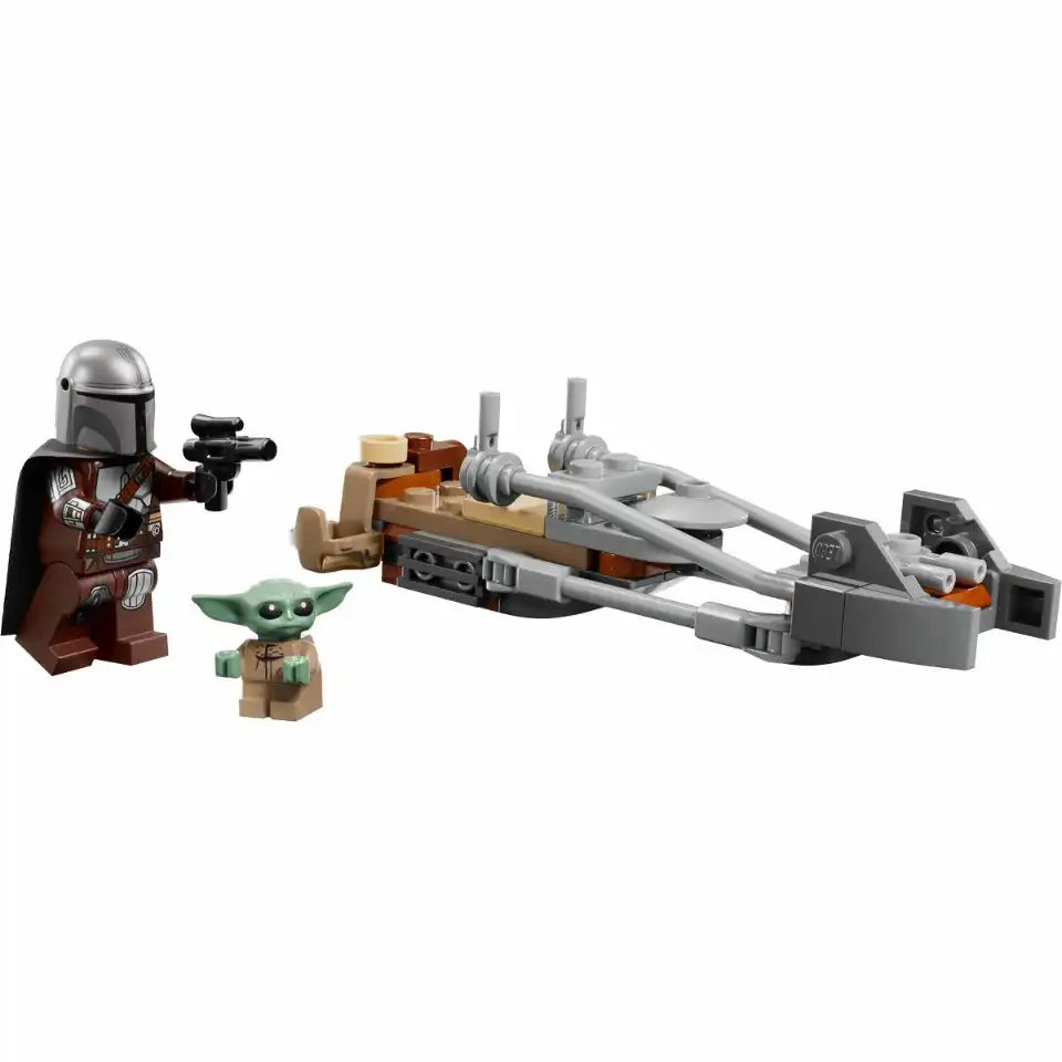 Lego Star Wars 75436 Der Mandalorianer und Grogu auf ihrem Speeder Bike