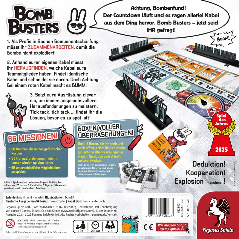 Bomb Busters Spiel des Jahres 2025