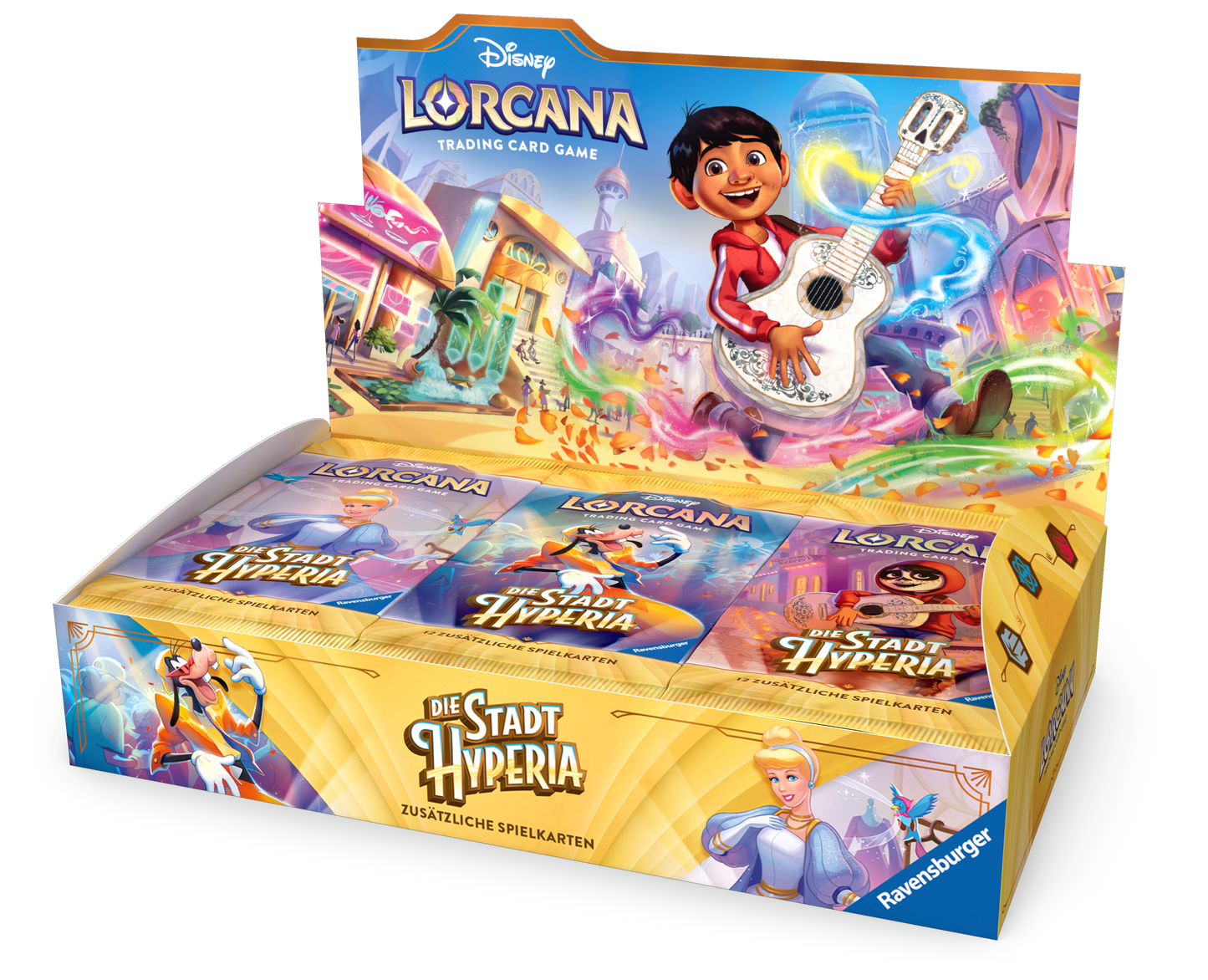 Disney Lorcana Die Stadt Hyperia Booster Display 24 Booster Deutsch