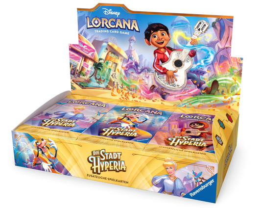 Disney Lorcana Die Stadt Hyperia Booster Display 24 Booster Deutsch