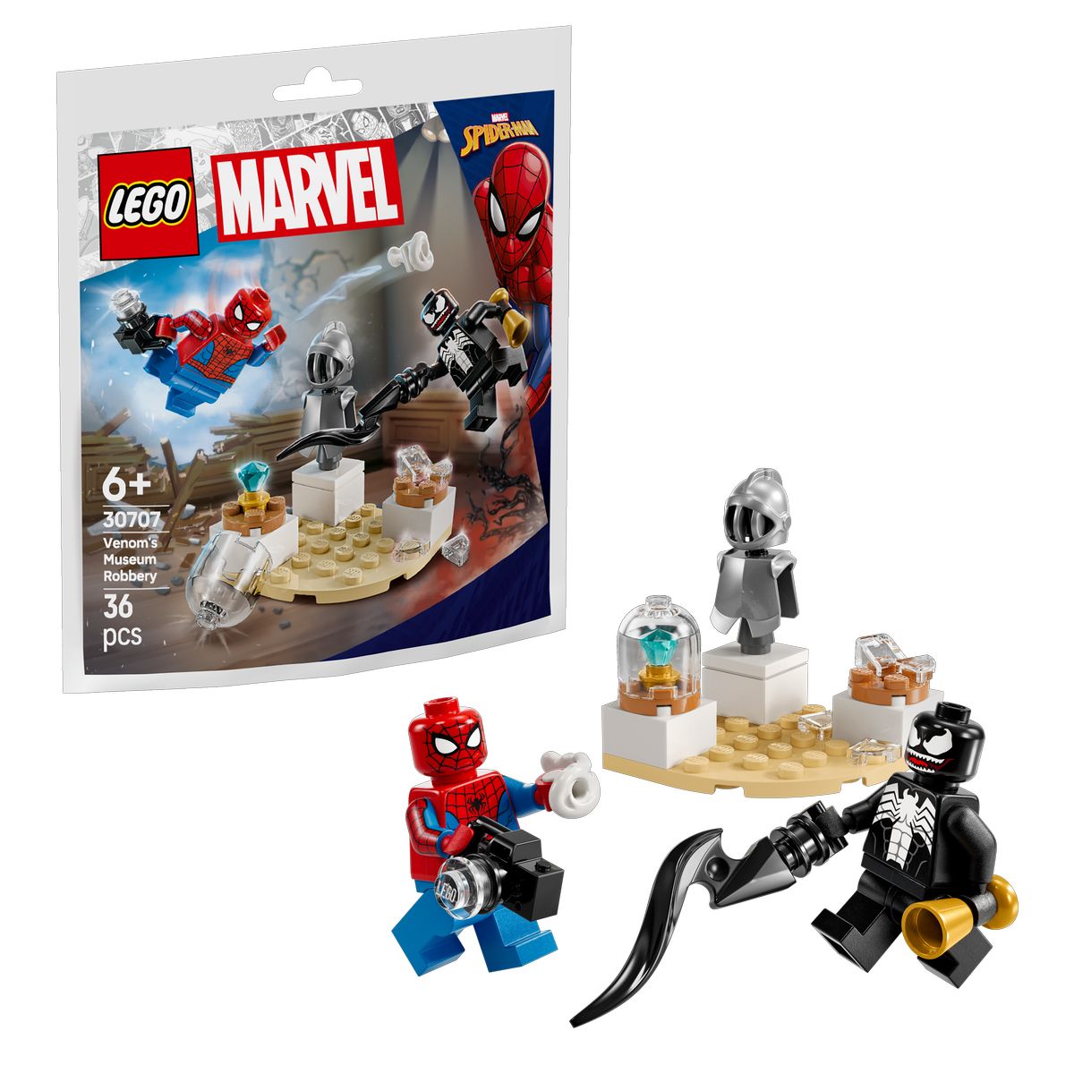 Lego Marvel Super Heroes 30707 Spider & Venoms Museumsraub