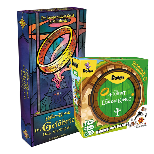 Der Herr der Ringe Die Gefährten – Das Stichspiel + Dobble Der Herr der Ringe