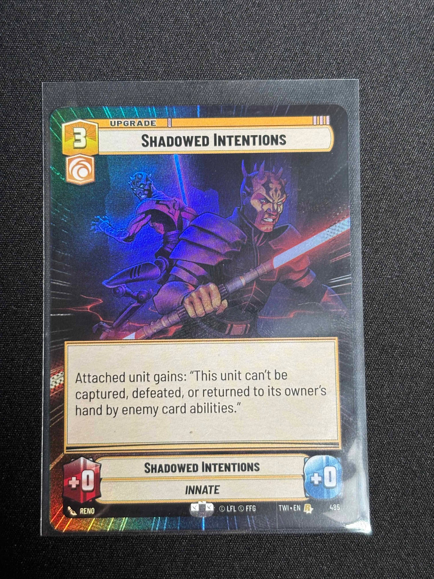 Shadowed Intentions | Hyperspace Foil | XTWI 485 | Star Wars Unlimited | TWI