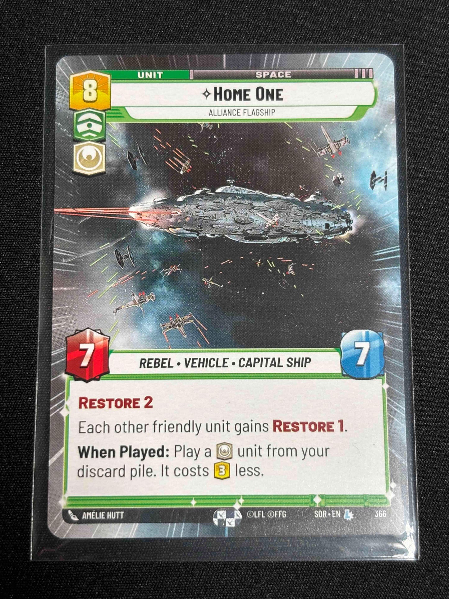 Home One | Hyperspace | XSOR 366 | Star Wars Unlimited | Spark of Rebellion