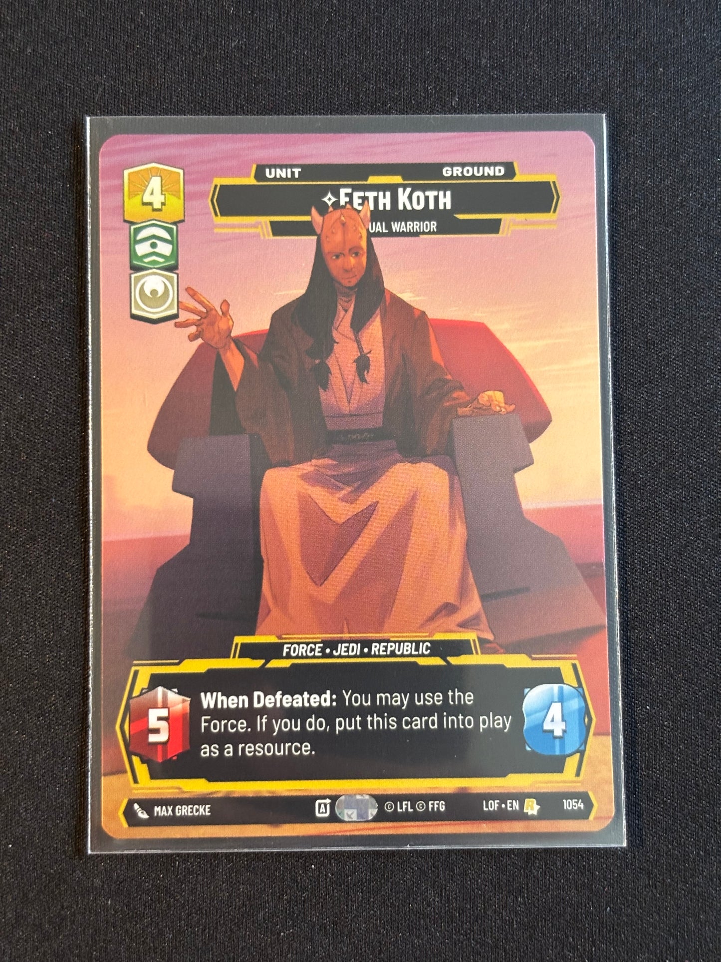 Eeth Koth Prestige - Legends of the Force XLOF 1054 Star Wars Unlimited