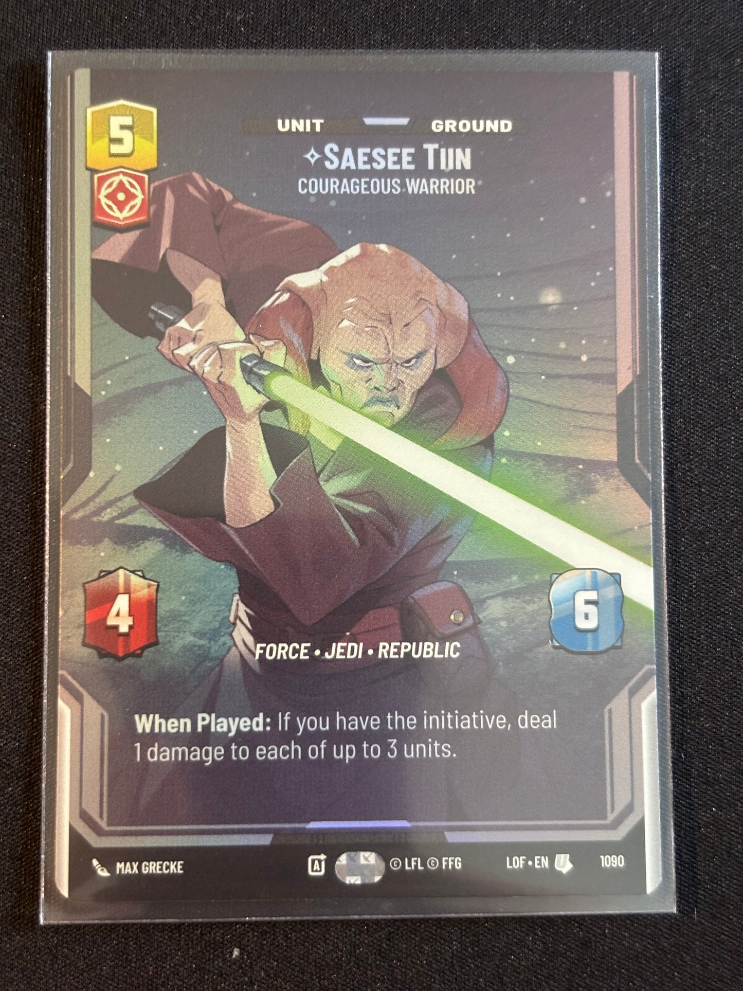 Saesee Tiin Prestige Foil - Legends of the Force XLOF 1090 Star Wars Unlimited