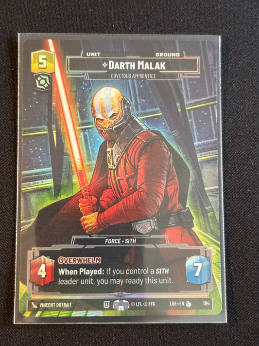 Darth Malak Prestige - Legends of the Force XLOF 1068 Star Wars Unlimited