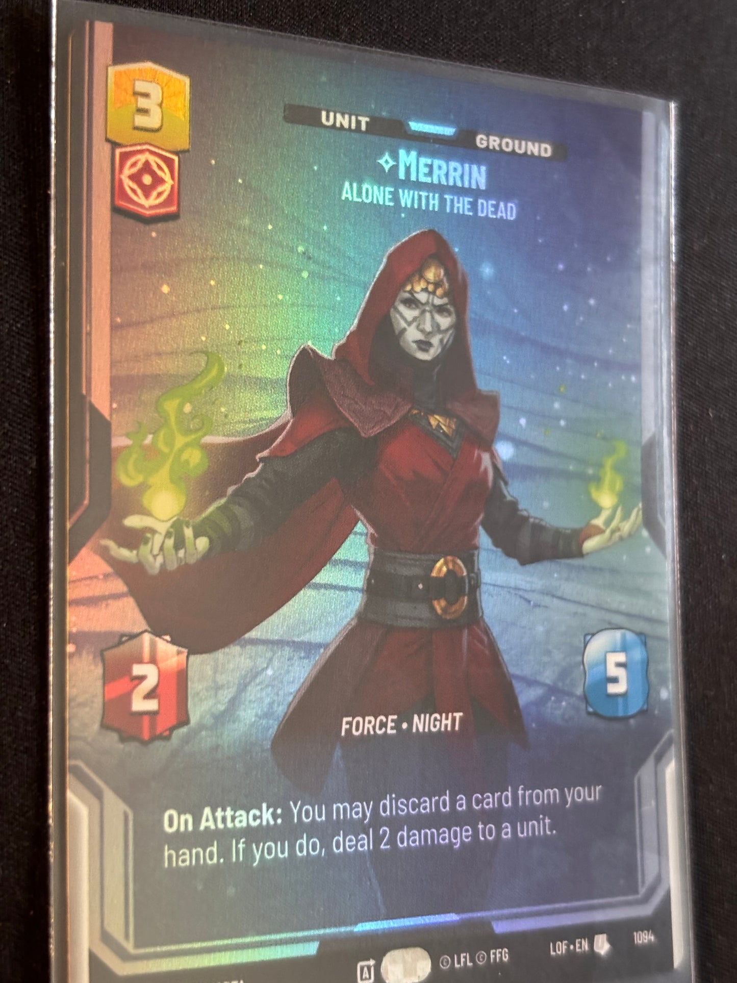 Merrin Prestige Foil - Legends of the Force XLOF 1094 Star Wars Unlimited
