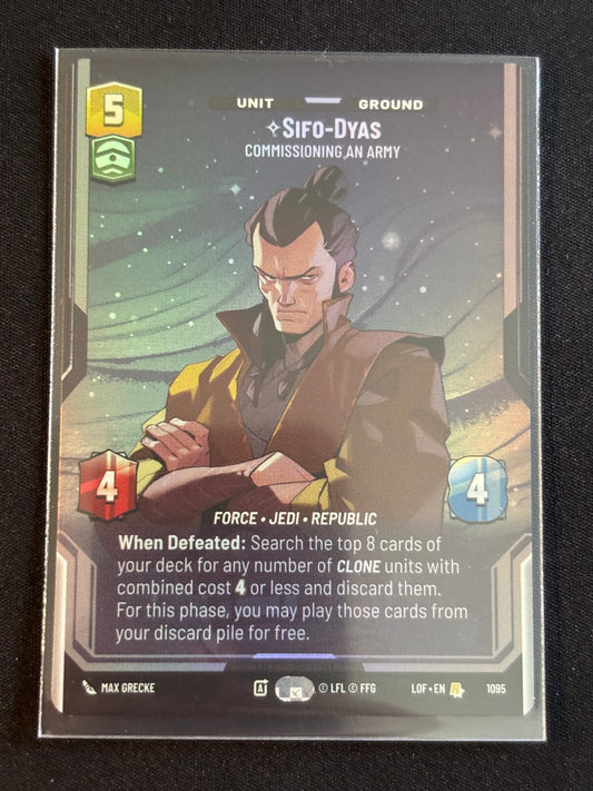 Sifo-Dyas Prestige Foil - Legends of the Force XLOF 1095 Star Wars Unlimited