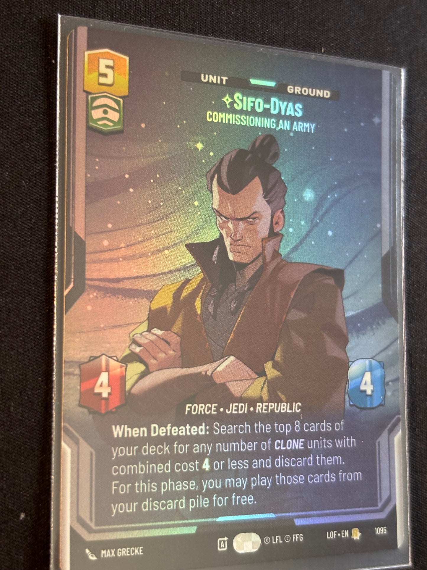Sifo-Dyas Prestige Foil - Legends of the Force XLOF 1095 Star Wars Unlimited