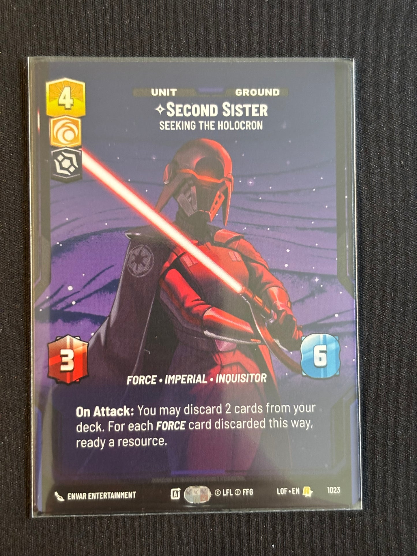 Second Sister Prestige - Legends of the Force XLOF 1023 Star Wars Unlimited
