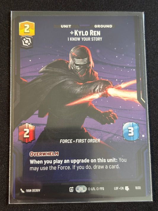 Kylo Ren Prestige - Legends of the Force XLOF 1030 Star Wars Unlimited