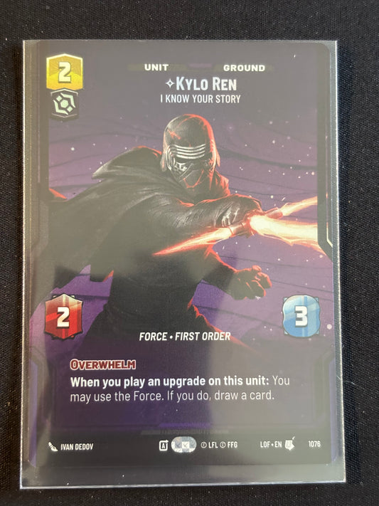 Kylo Ren Prestige Foil - Legends of the Force XLOF 1076 Star Wars Unlimited