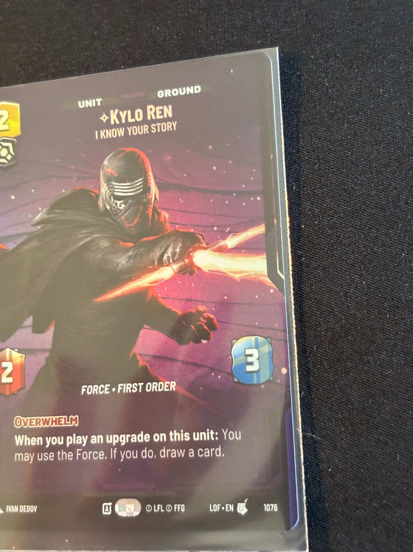 Kylo Ren Prestige Foil - Legends of the Force XLOF 1076 Star Wars Unlimited