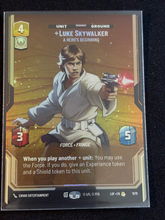 Luke Skywalker Prestige Foil - Legends of the Force XLOF 1079 Star Wars Unlimited