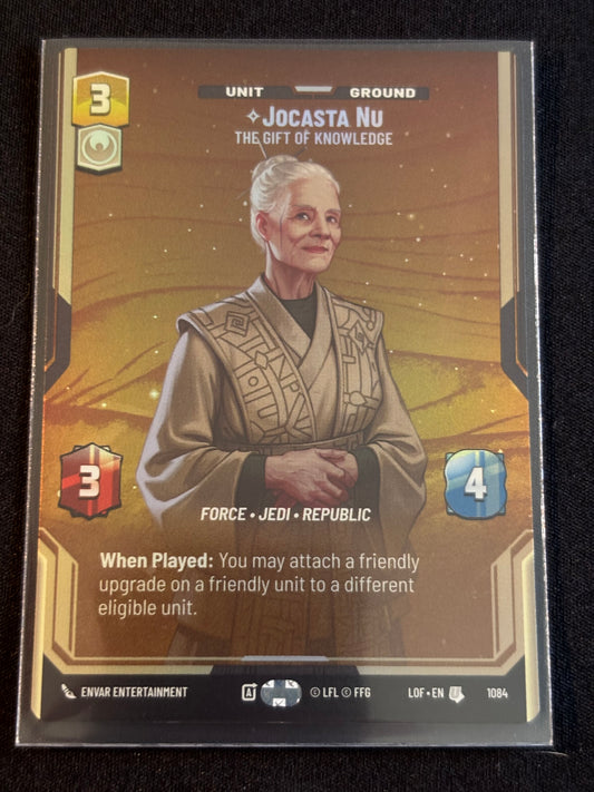 Jocasta Nu Prestige Foil - Legends of the Force XLOF 1084 Star Wars Unlimited