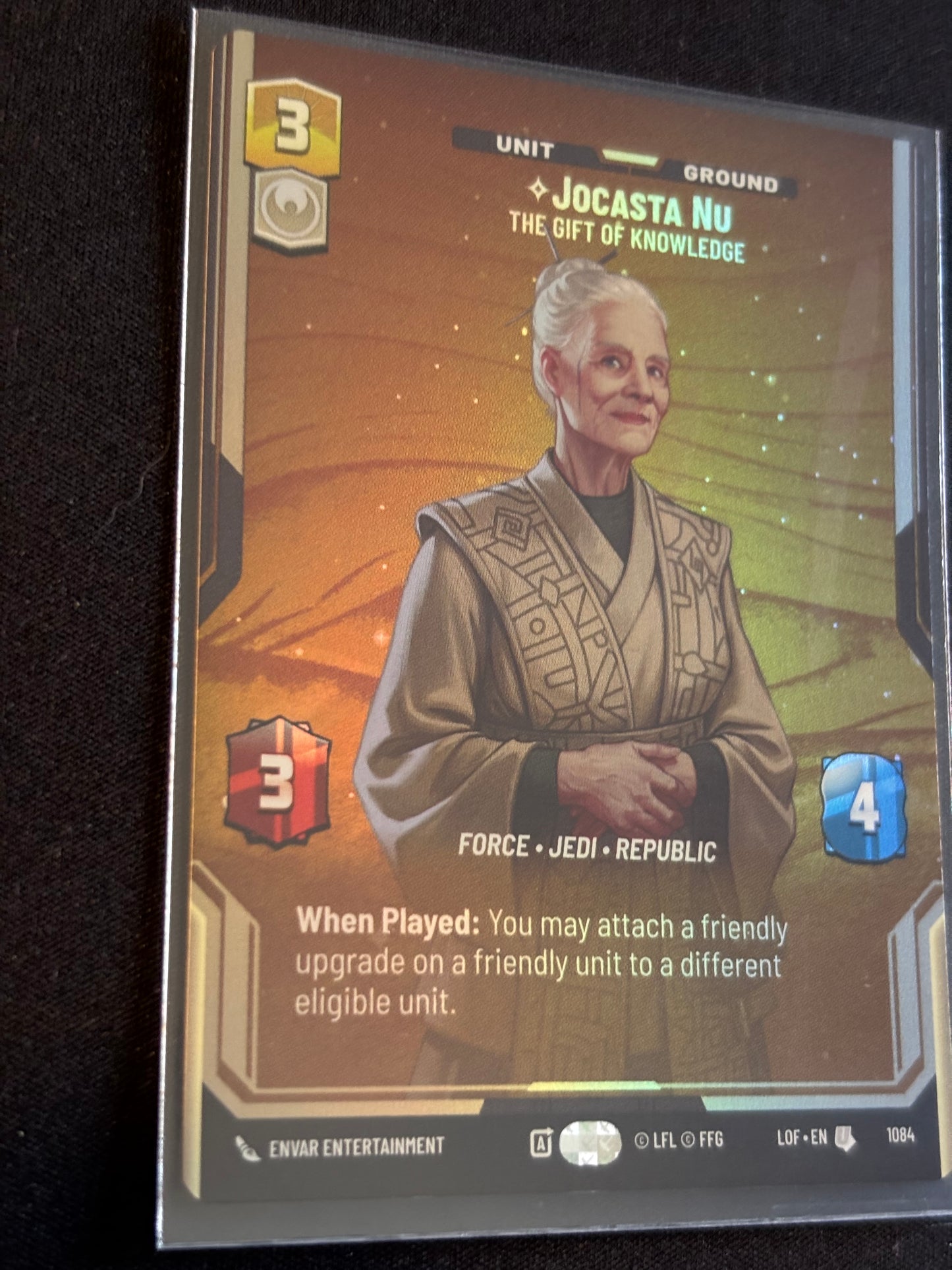 Jocasta Nu Prestige Foil - Legends of the Force XLOF 1084 Star Wars Unlimited