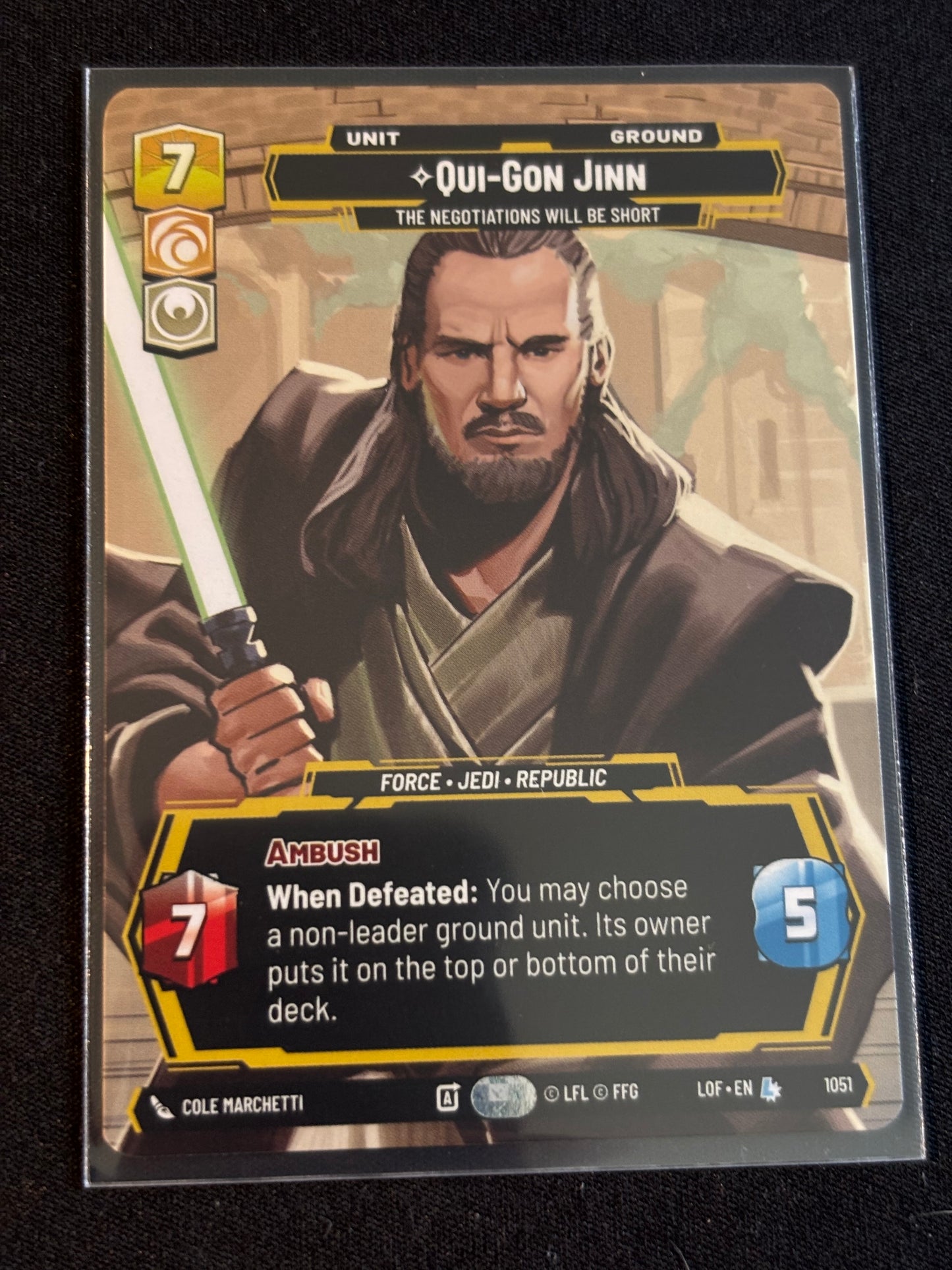 Qui-Gon Jinn Prestige - Legends of the Force XLOF 1051 Star Wars Unlimited