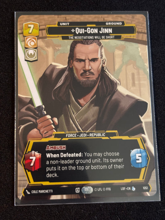 Qui-Gon Jinn Prestige - Legends of the Force XLOF 1051 Star Wars Unlimited