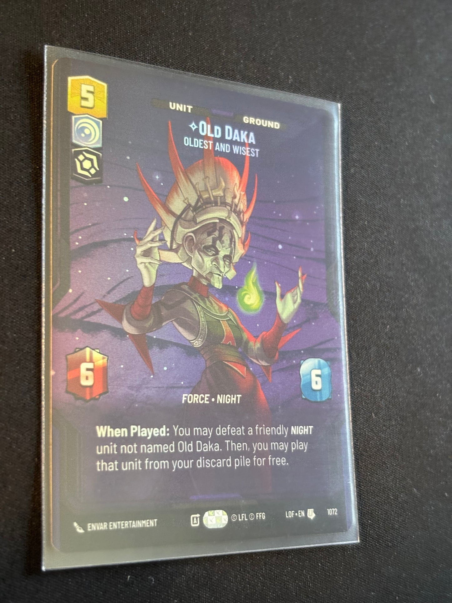 Old Daka Prestige Foil - Legends of the Force XLOF 1072 Star Wars Unlimited