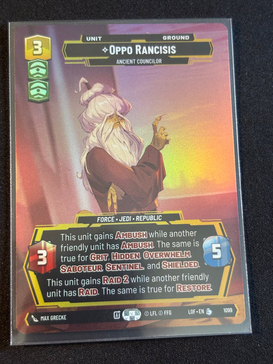 Oppo Rancisis Prestige Foil - Legends of the Force XLOF 1099 Star Wars Unlimited