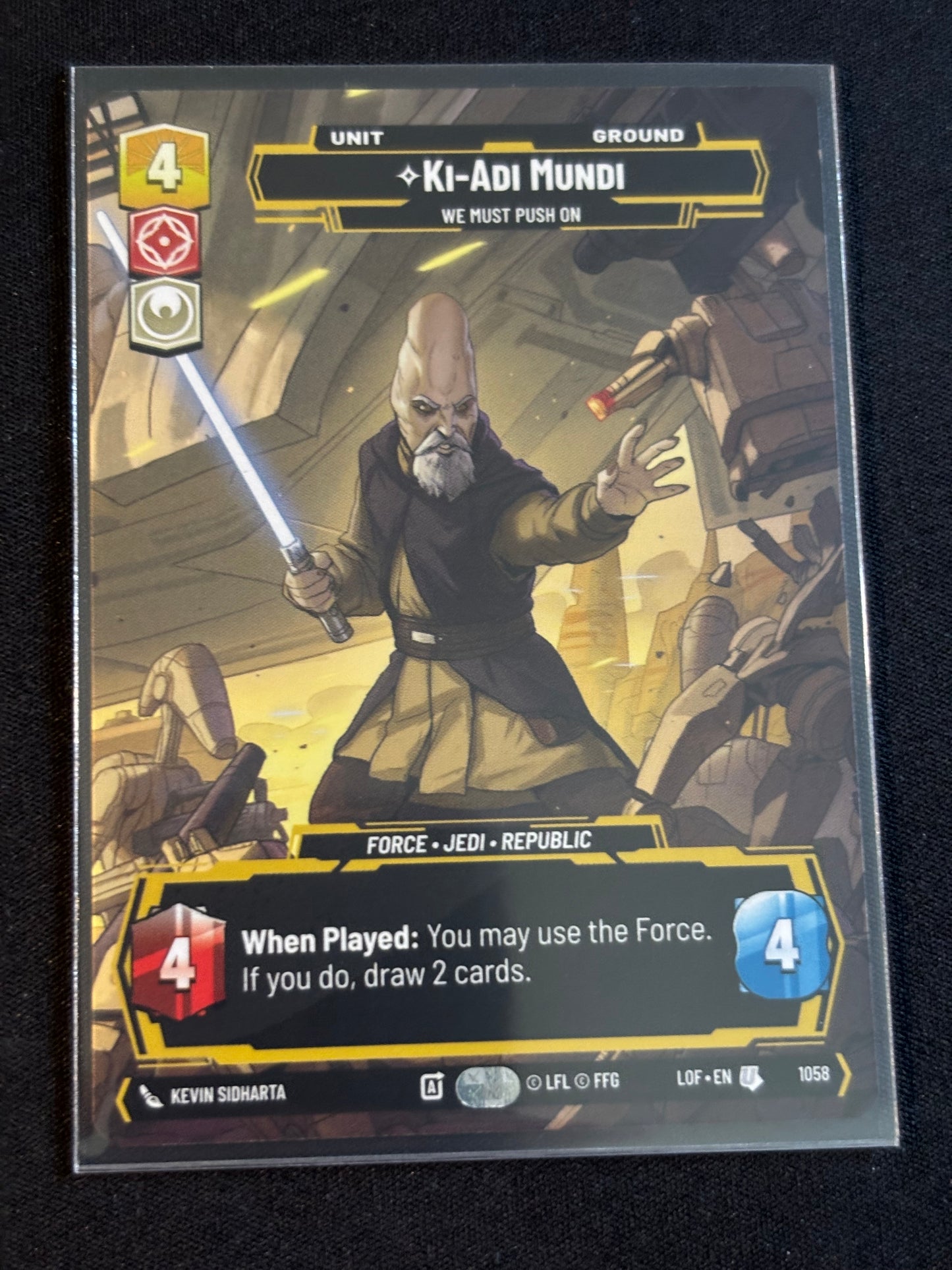 Ki-Adi-Mundi Prestige - Legends of the Force XLOF 1058 Star Wars Unlimited