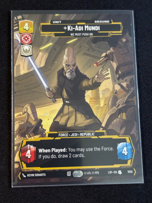 Ki-Adi-Mundi Prestige - Legends of the Force XLOF 1058 Star Wars Unlimited