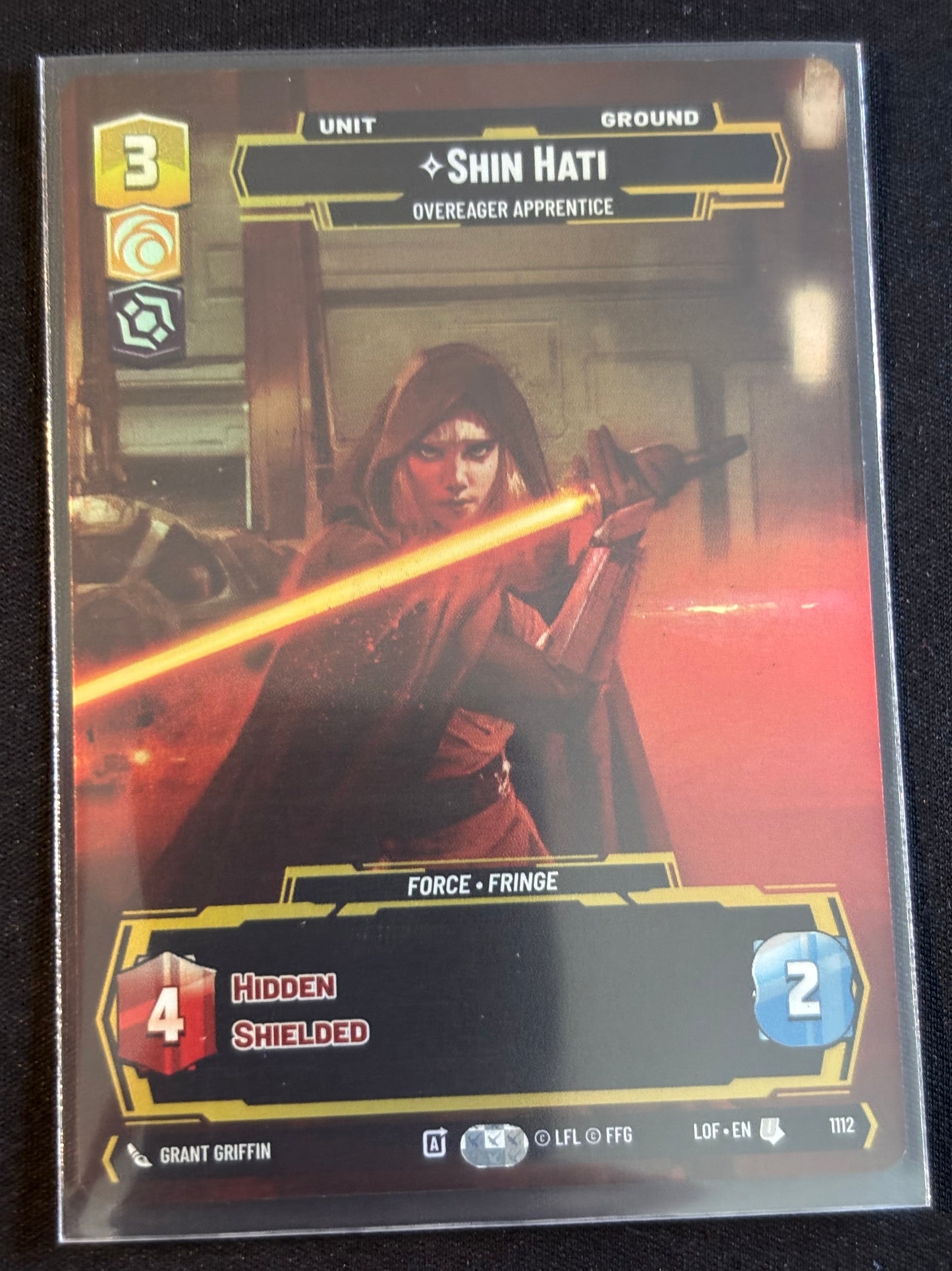 Shin Hati Prestige Foil - Legends of the Force XLOF 1112 Star Wars Unlimited