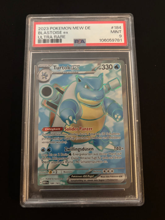 2023 Pokémon MEW DE Turtok EX Ultra Rare PSA 9
