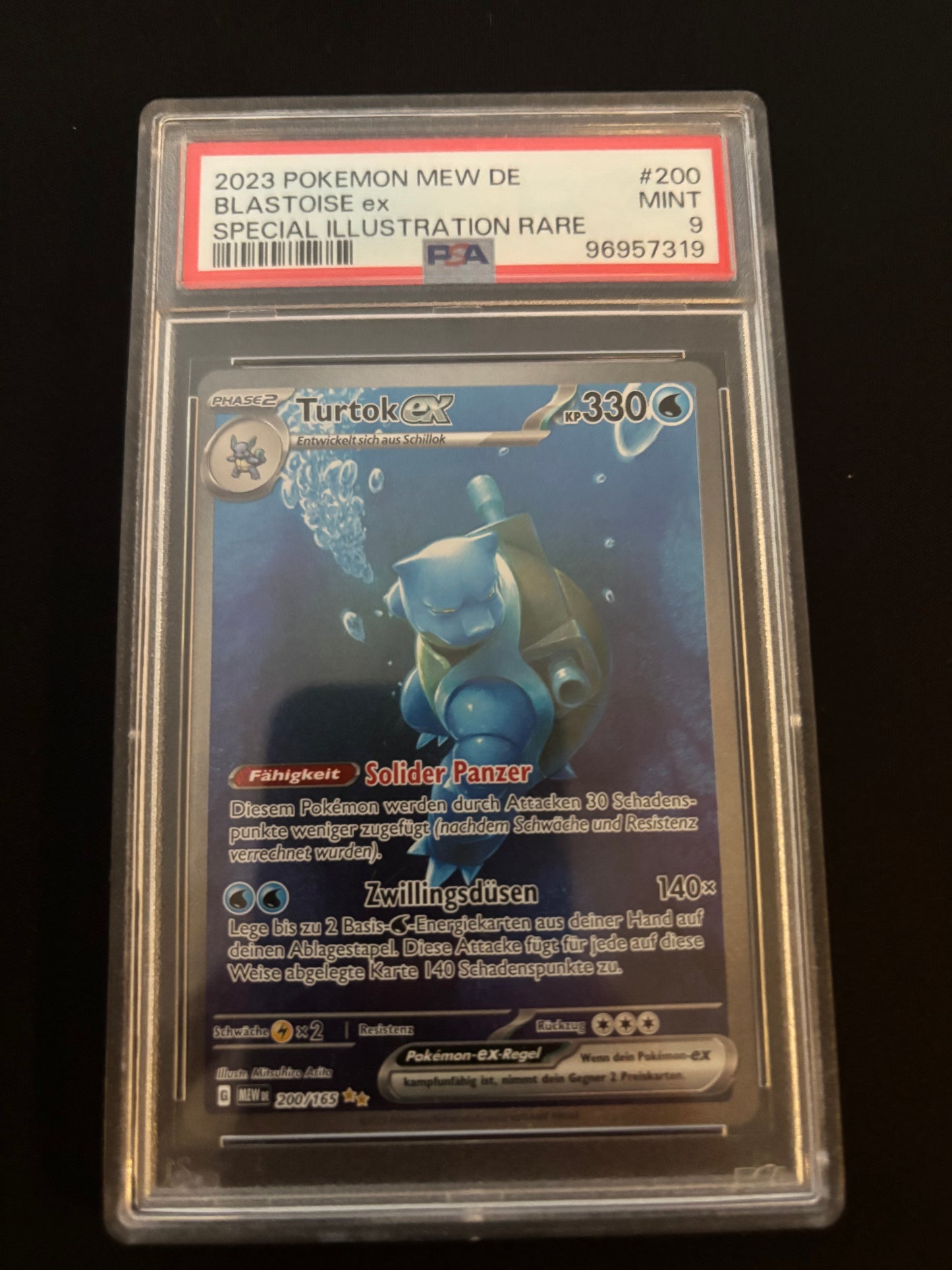 2023 Pokémon MEW DE Turtok EX Illustration Rare PSA 9