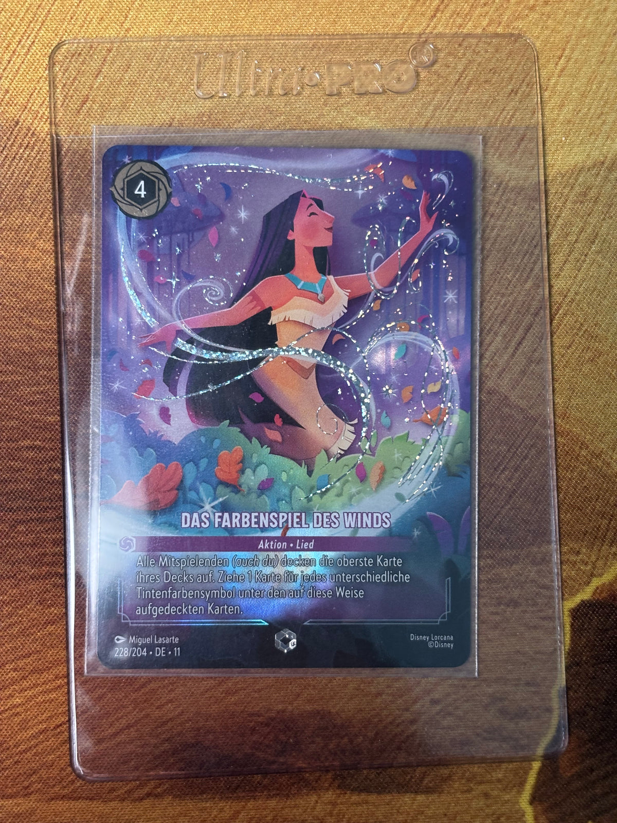 Disney Lorcana Das Farbenspiel des Winds Enchanted 228/204 Winterzauber Deutsch