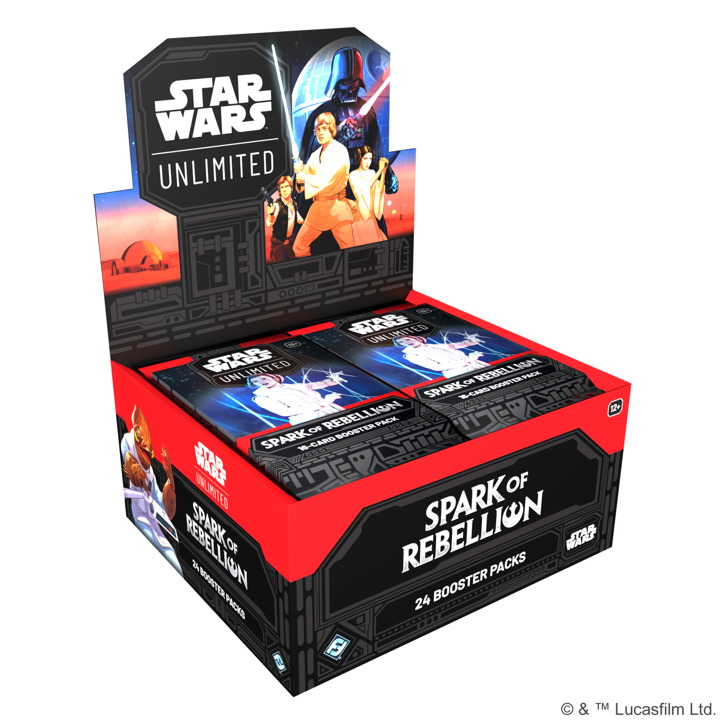 Star Wars Unlimited Spark of Rebellion Booster Display