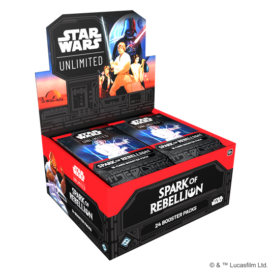 Star Wars Unlimited Spark of Rebellion Booster Display