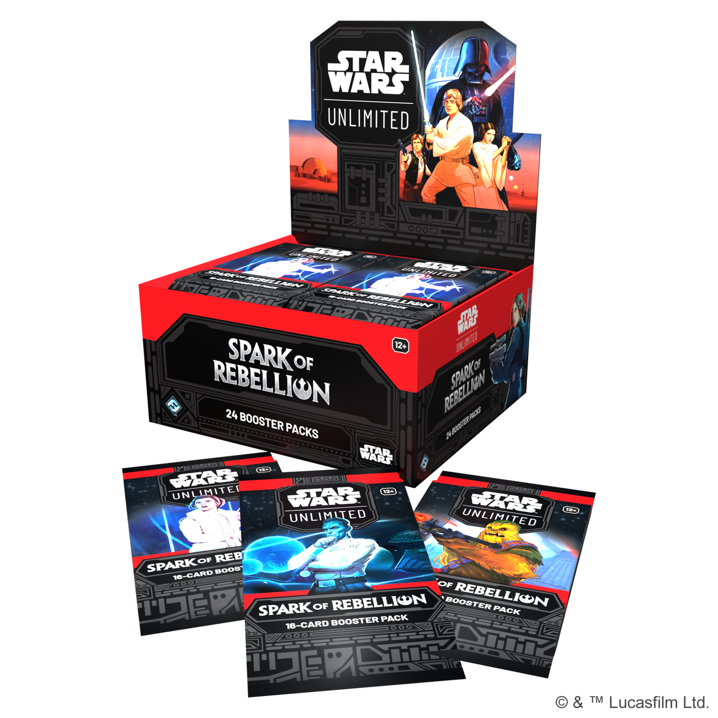 Star Wars Unlimited Spark of Rebellion Booster Display
