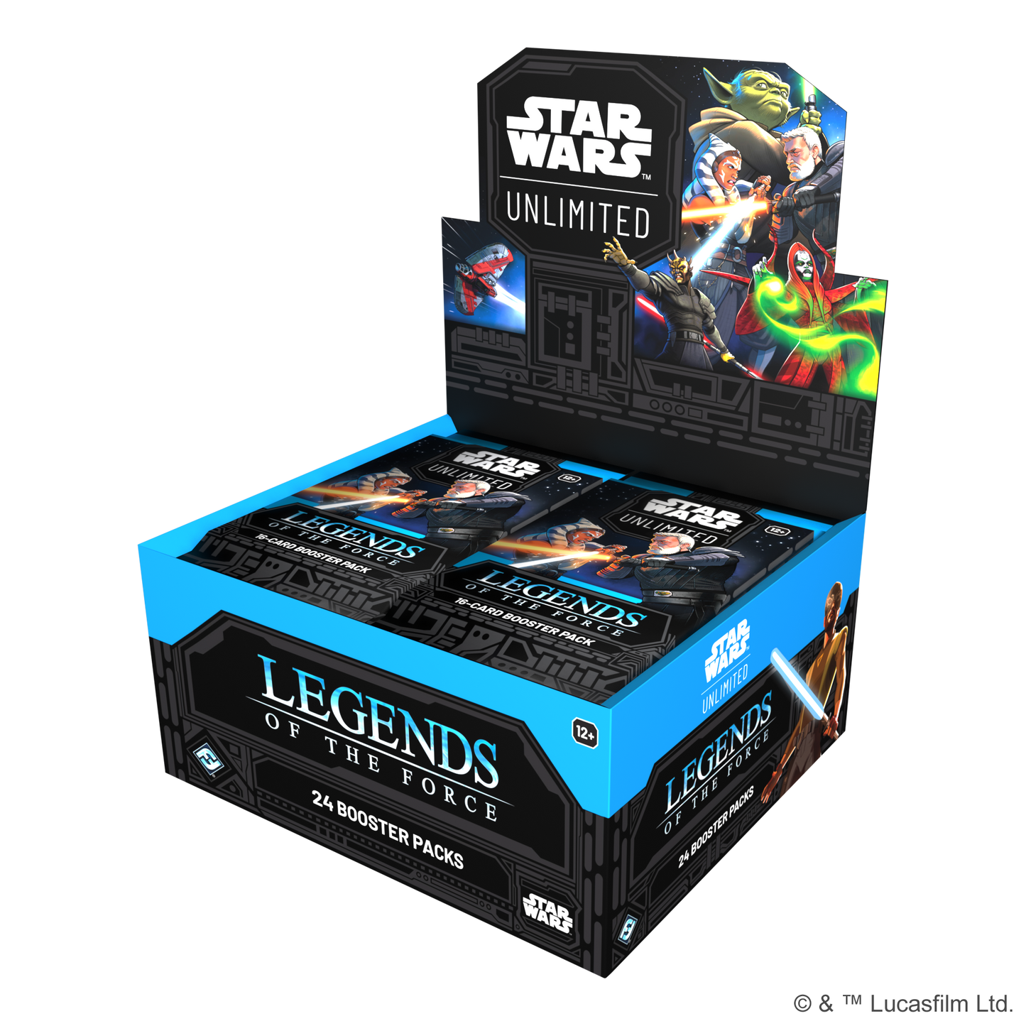 Star Wars Unlimited – Legends of the Force Booster-Display