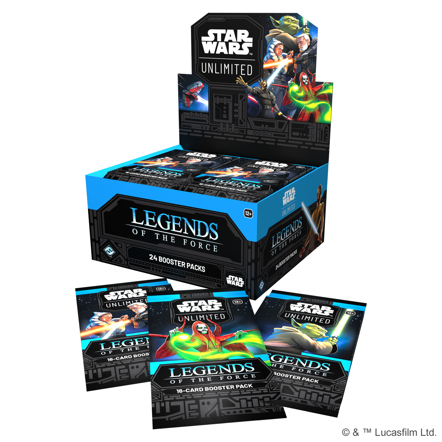 Star Wars Unlimited – Legends of the Force Booster-Display