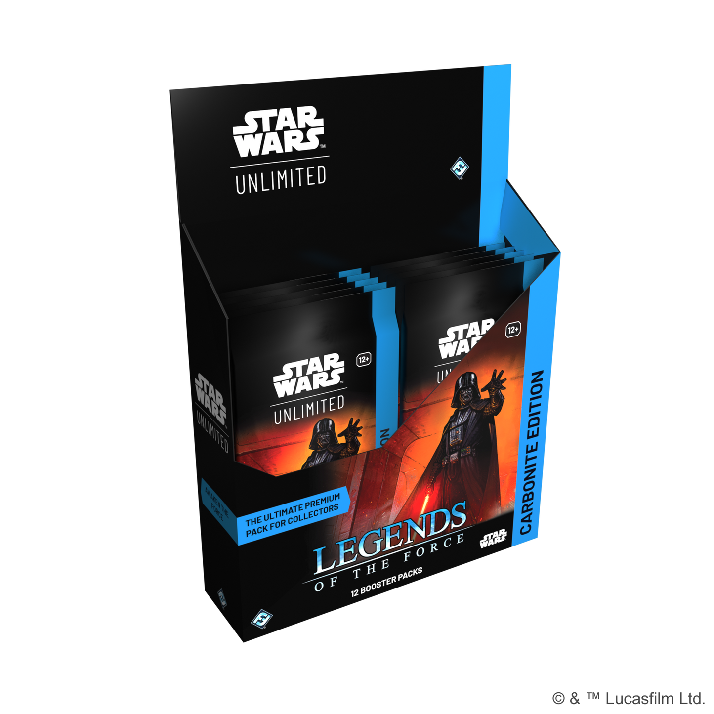 Star Wars Unlimited Legends of the Force Carbonite Booster Display