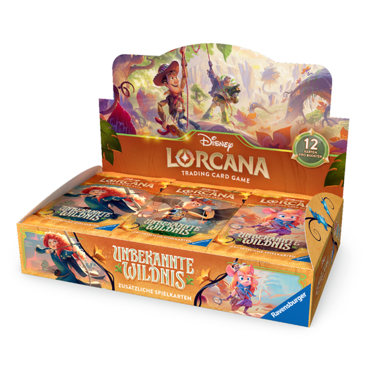 Disney Lorcana Unbekannte Wildnis Booster Display 24 booster Deutsch
