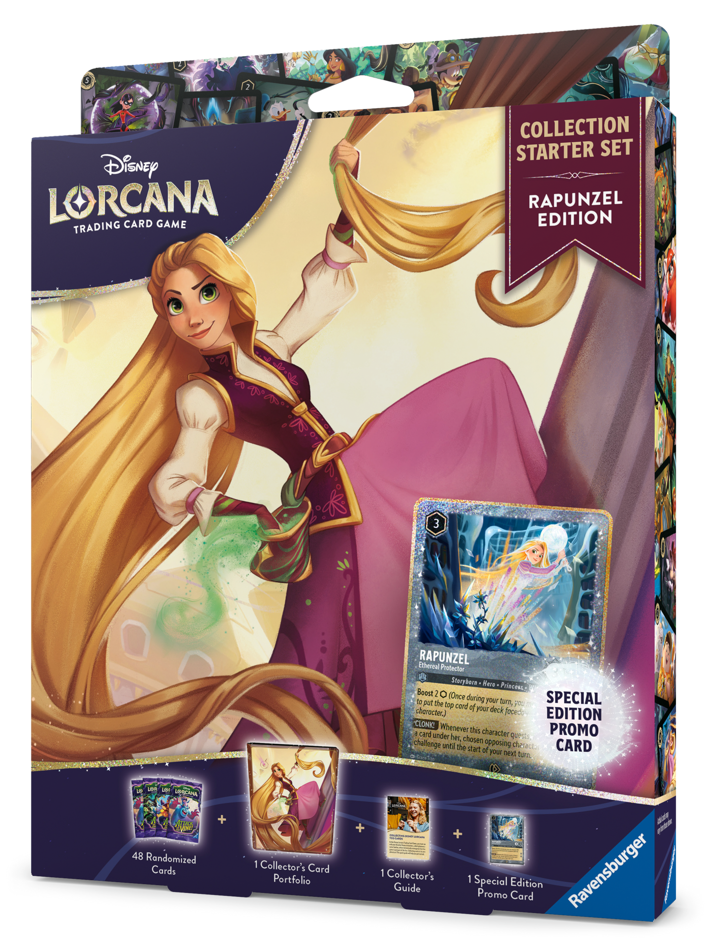 Disney Lorcana Starterset für Sammler Rapunzel Englisch