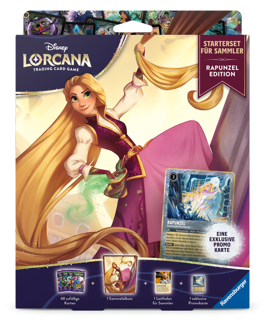 Disney Lorcana Starterset für Sammler Rapunzel Deutsch