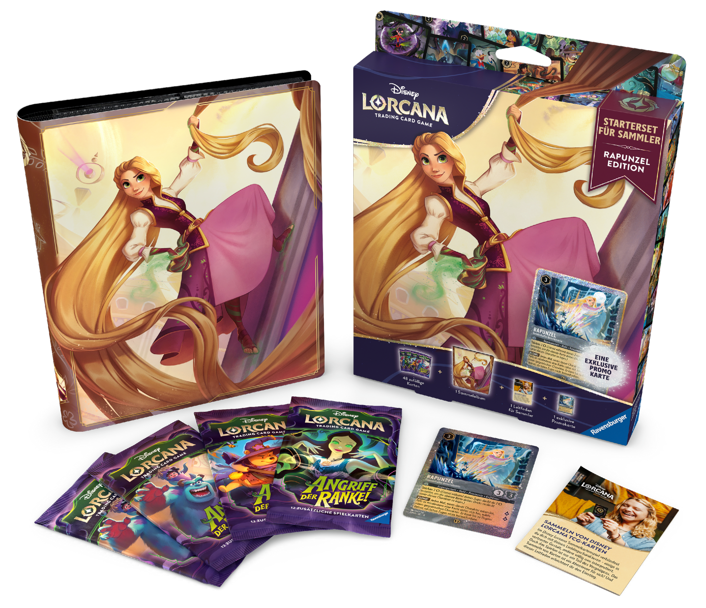 Disney Lorcana Starterset für Sammler Rapunzel Deutsch