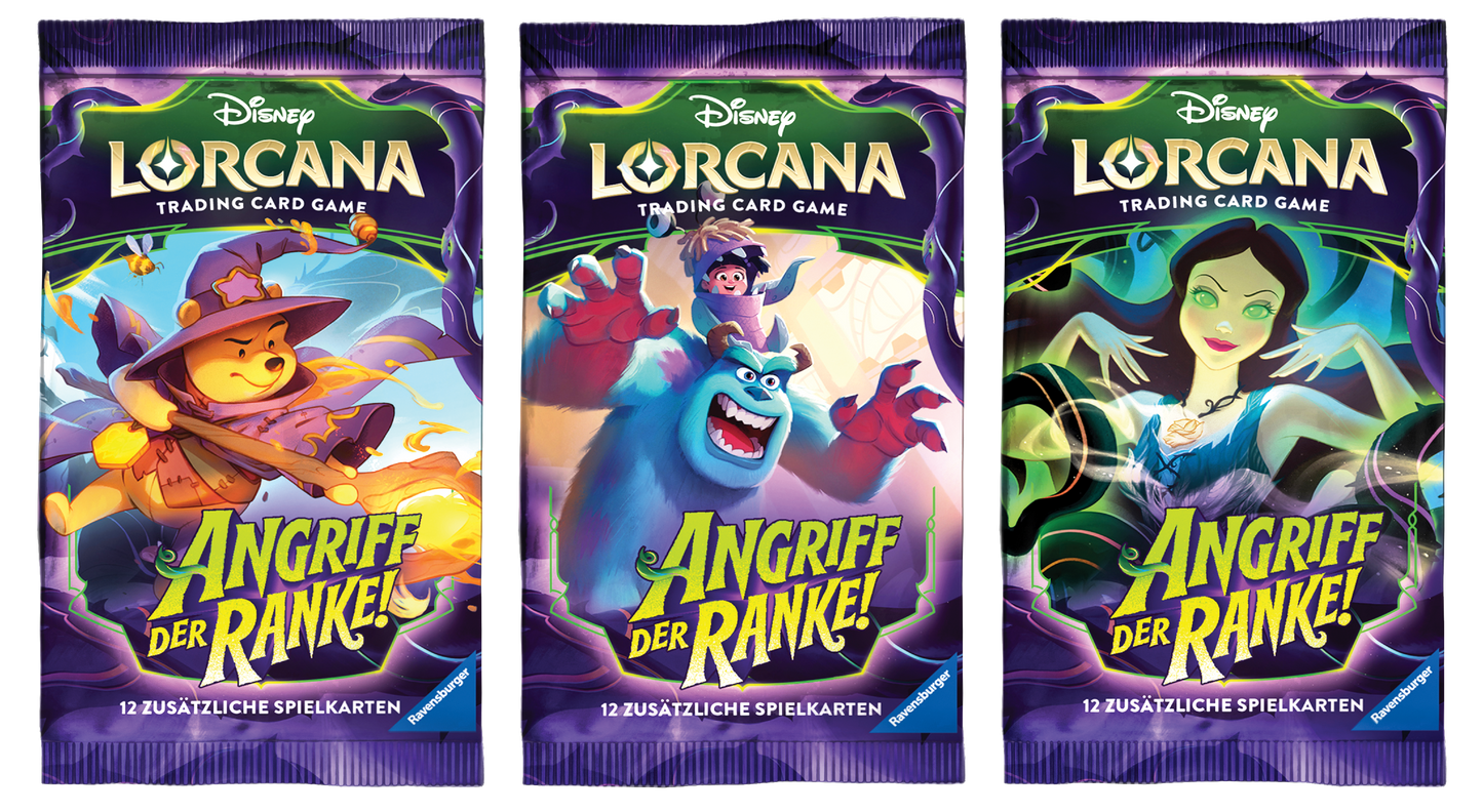 Disney Lorcana Angriff der Ranke Booster Display 24 boosters Deutsch